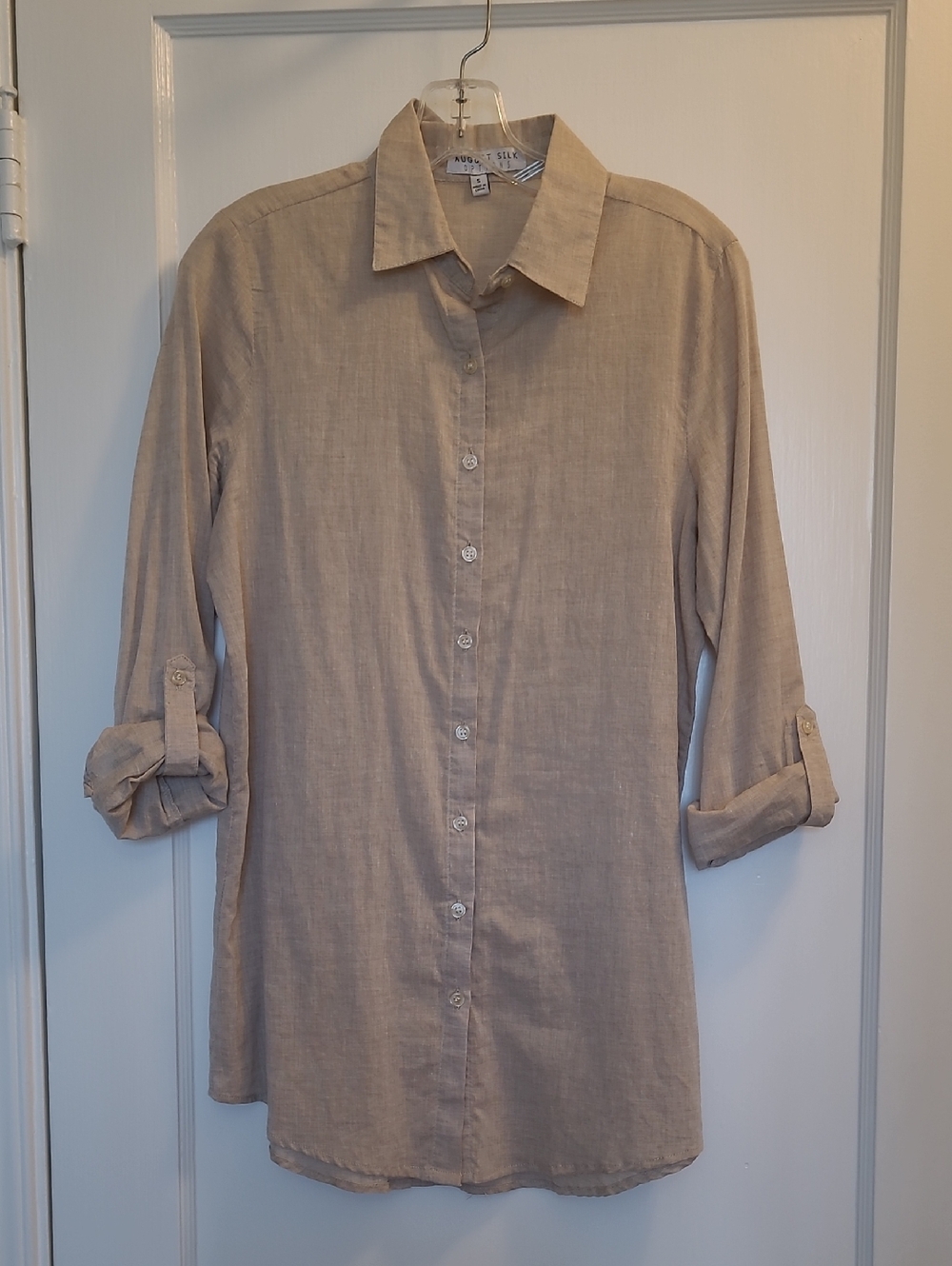 August Silk Cotton Button down  Shirt